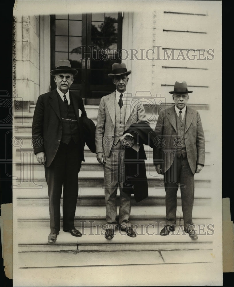 1929 Press Photo Witnesses Testified Before Senate Comm Investigating Lobbying