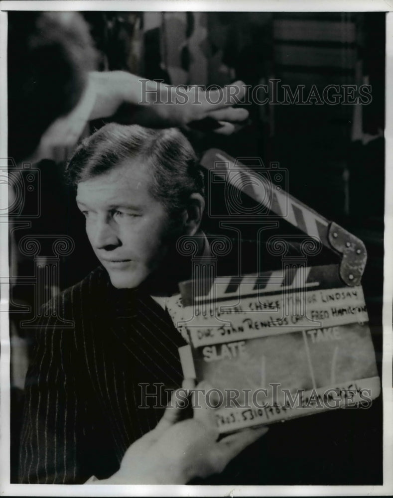 1970 Press Photo John V Lindsay in Front of British Broadcasting Corporation