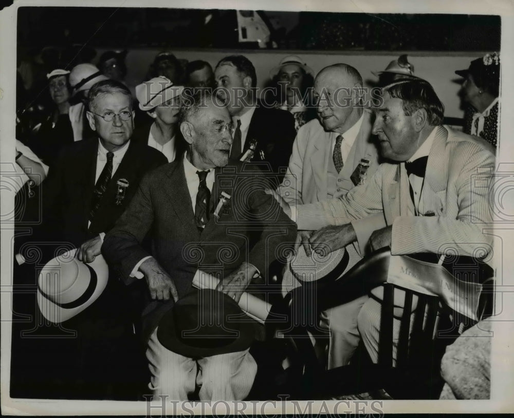 1936 Press Photo Officials Shown at the Democratic National Convention