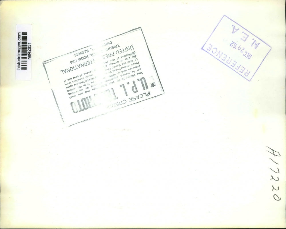 1962 Press Photo Governor Otto Farner Greets Kids at Governor's Christmas Party