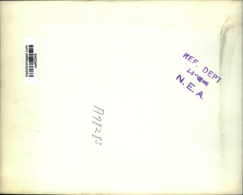 1948 Press Photo Edwin Pauley testify before Senate Subcommittee on Speculation