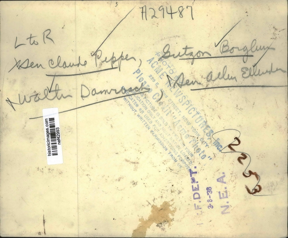 1938 Press Photo Officials Conversing - nef42993