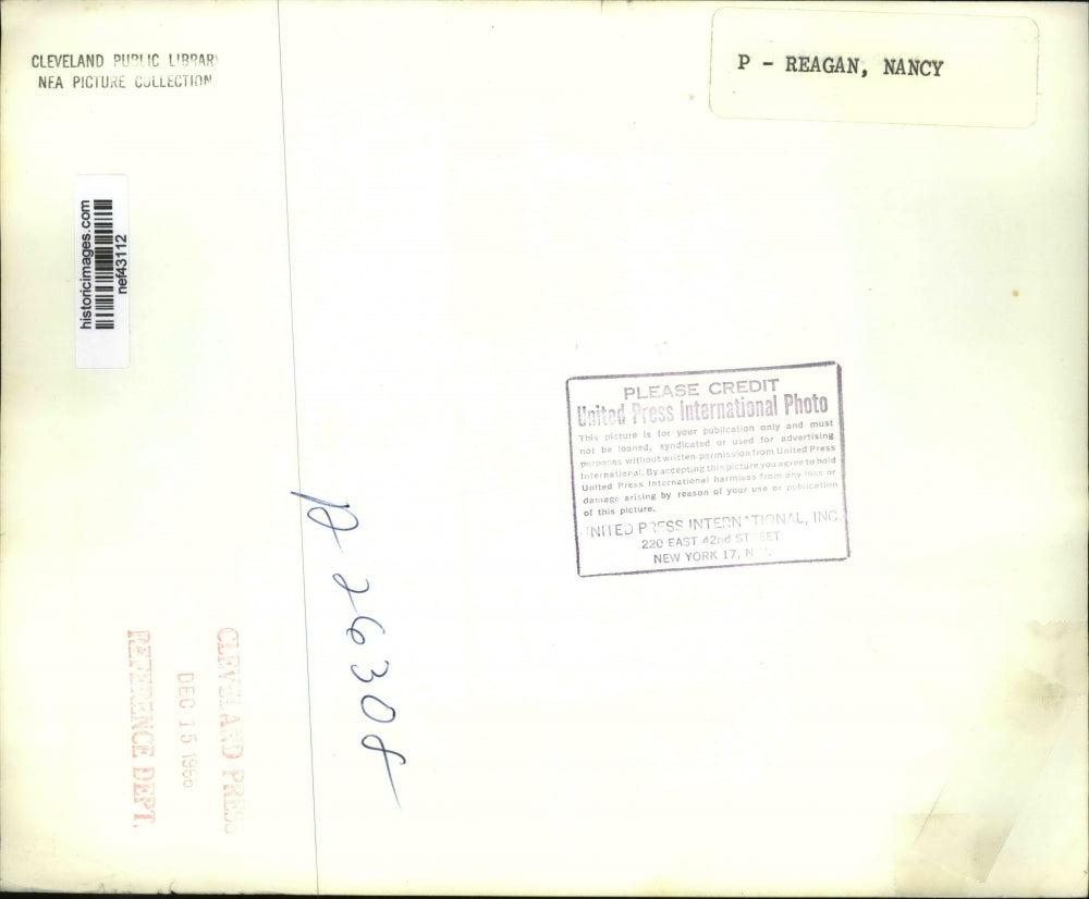 1955 Press Photo Ronald Reagan to be Sworn in on Jan 2 Per Schedule on Board