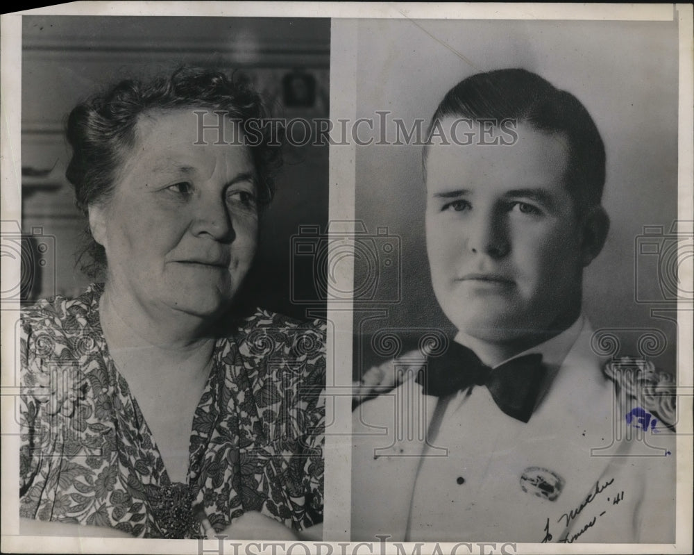 1945 Press Photo Frederick Thomas, mother seek court action against wife Dorothy- Historic Images