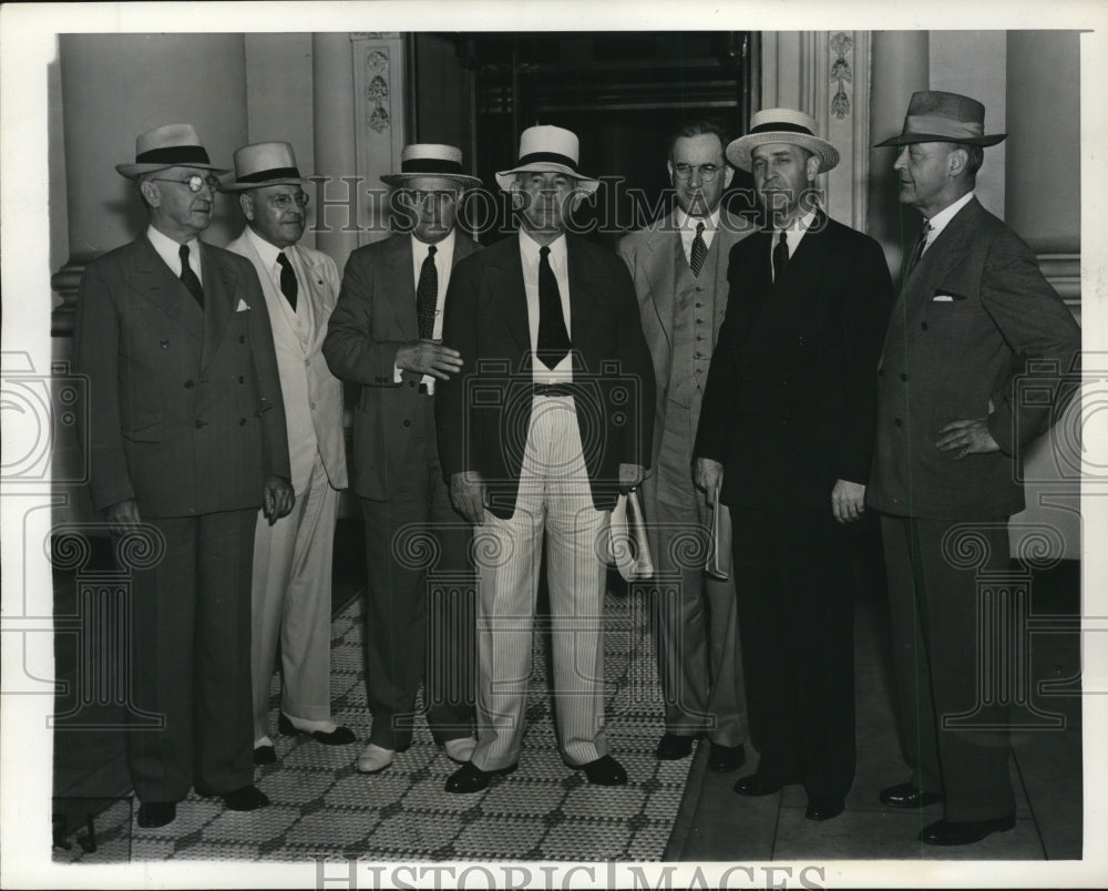 1941 Press Photo Congressional Leaders met with President Roosevelt - nef43269