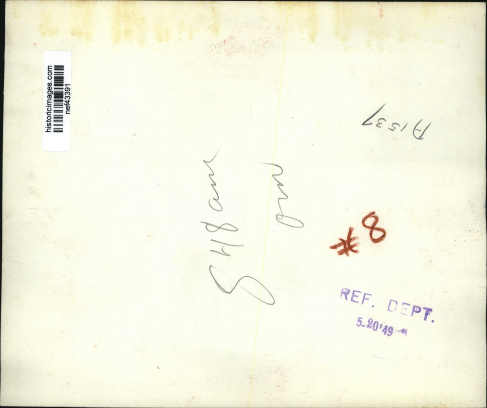 1949 Press Photo Michael McDermott Hands Out Details of Four-Power Agreement