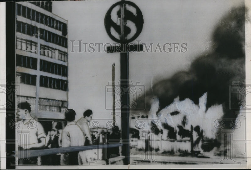 Load image into Gallery viewer, 1953 Press Photo Russian Tanks, Armored Cars &amp; Communist Police in Berlin W Germ
