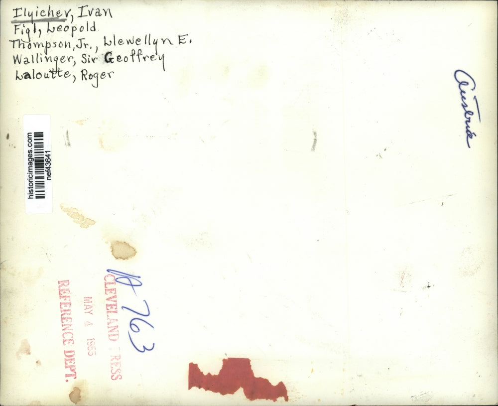 1955 Press Photo The Big Four Breezed Through First 15 Articles of Peace Treaty