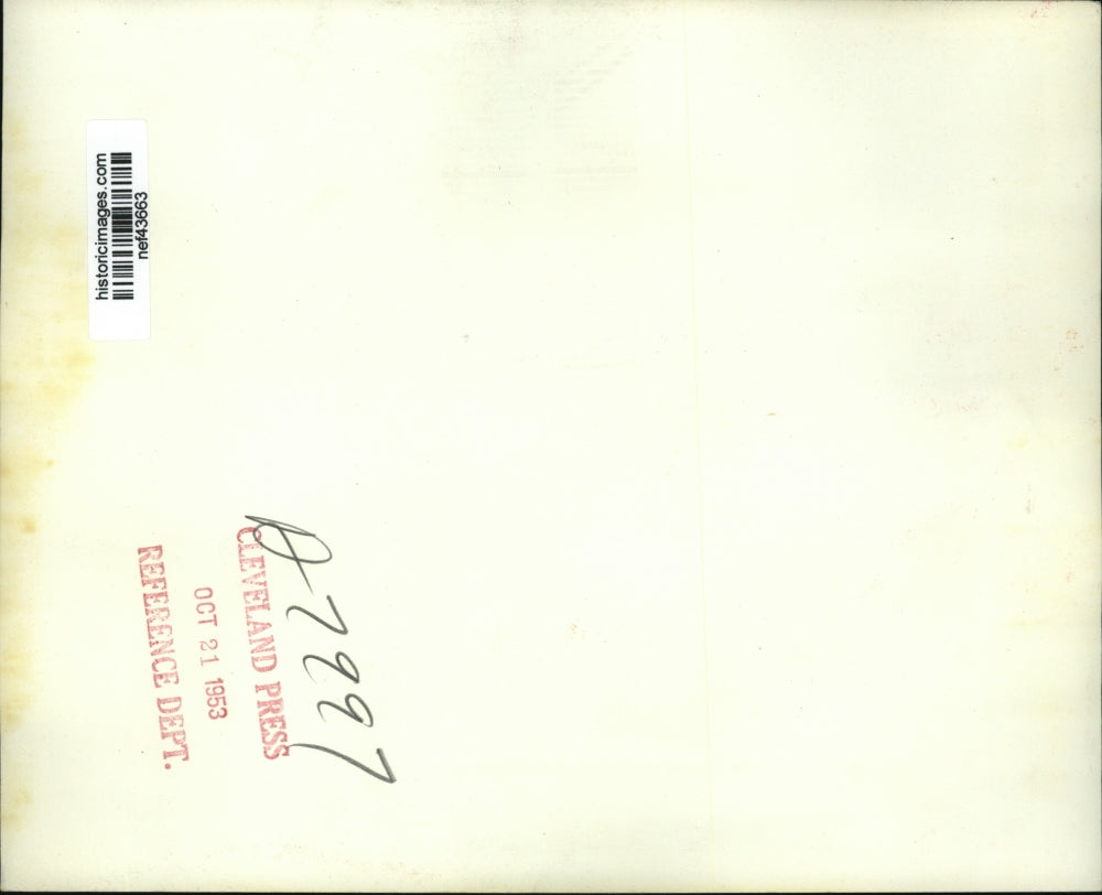 1953 Press Photo Charles E. Wilson at News Conference, Washington, D.C.