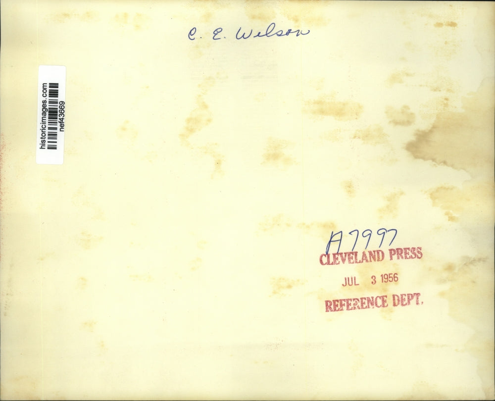 1956 Press Photo Charles E. Wilson at Senate Air Power Hearing, Washington