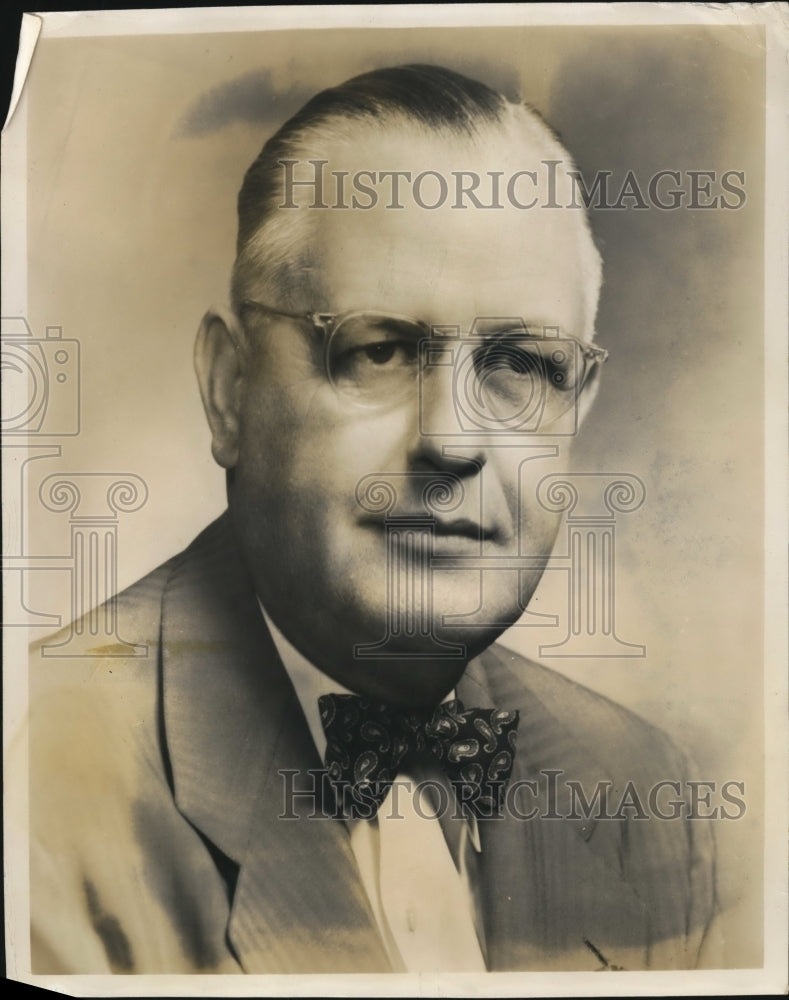 1955 Press Photo Frank T. Copeland of Chrysler Corporation - nef43715