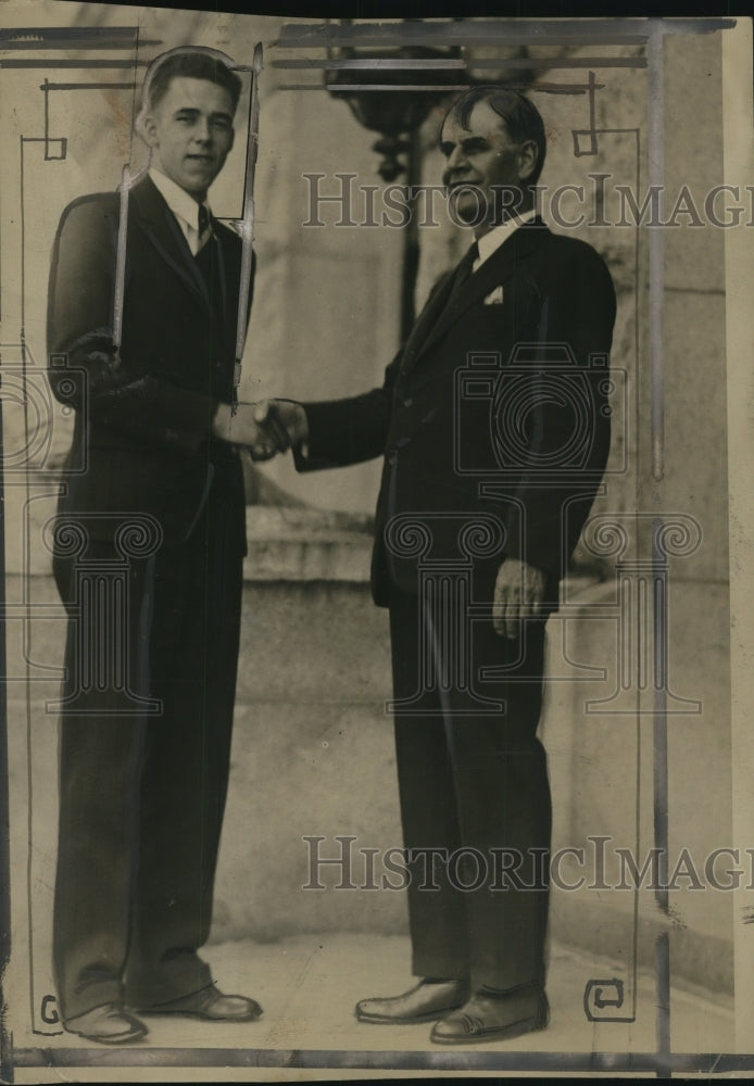 1929 Press Photo George U. Dern, Edward P. Eardley - nef43784
