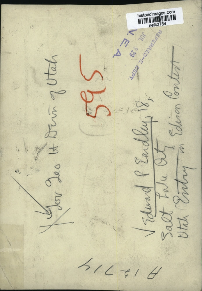 1929 Press Photo George U. Dern, Edward P. Eardley - nef43784