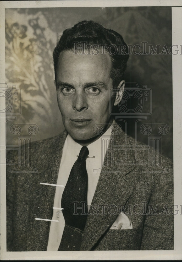 1935 Press Photo Raymond Lowry President American Federation of Teachers