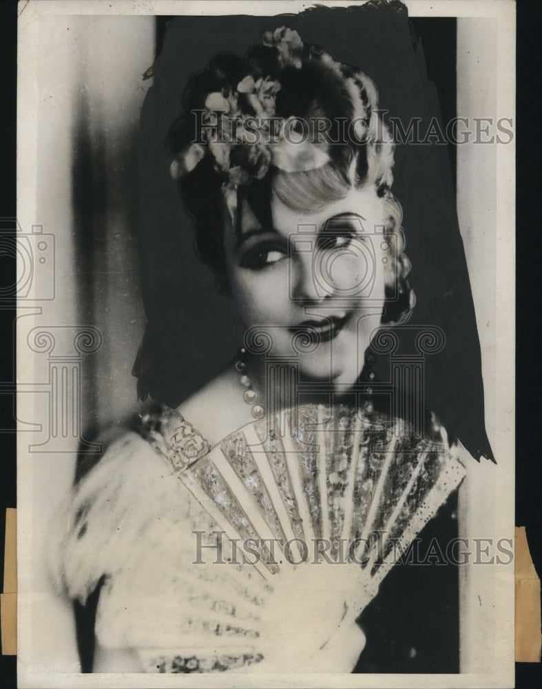 1932 Press Photo Anny Ondra, Czech Actress - nef44260- Historic Images