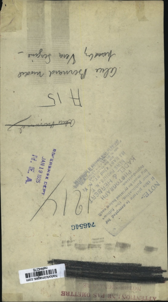 1925 Press Photo Alice Bernard Models Vera Sergine Inspired Outfit - nef44276