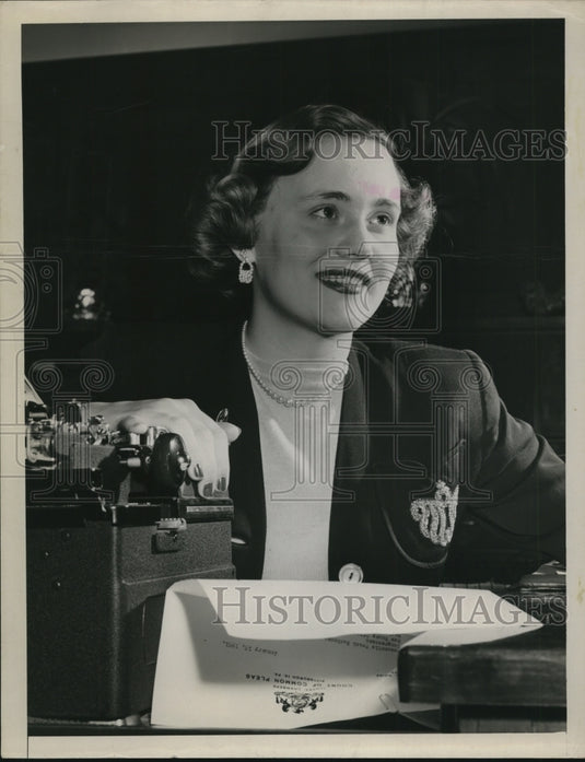 1951 Press Photo Jane (Jani) Buchanan, Daughter of congressman - nef44449