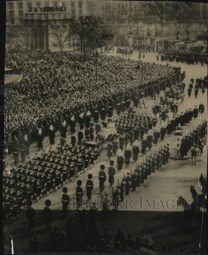 1952 Press Photo King's Funeral Procession at Marble Arch, London - nef44495