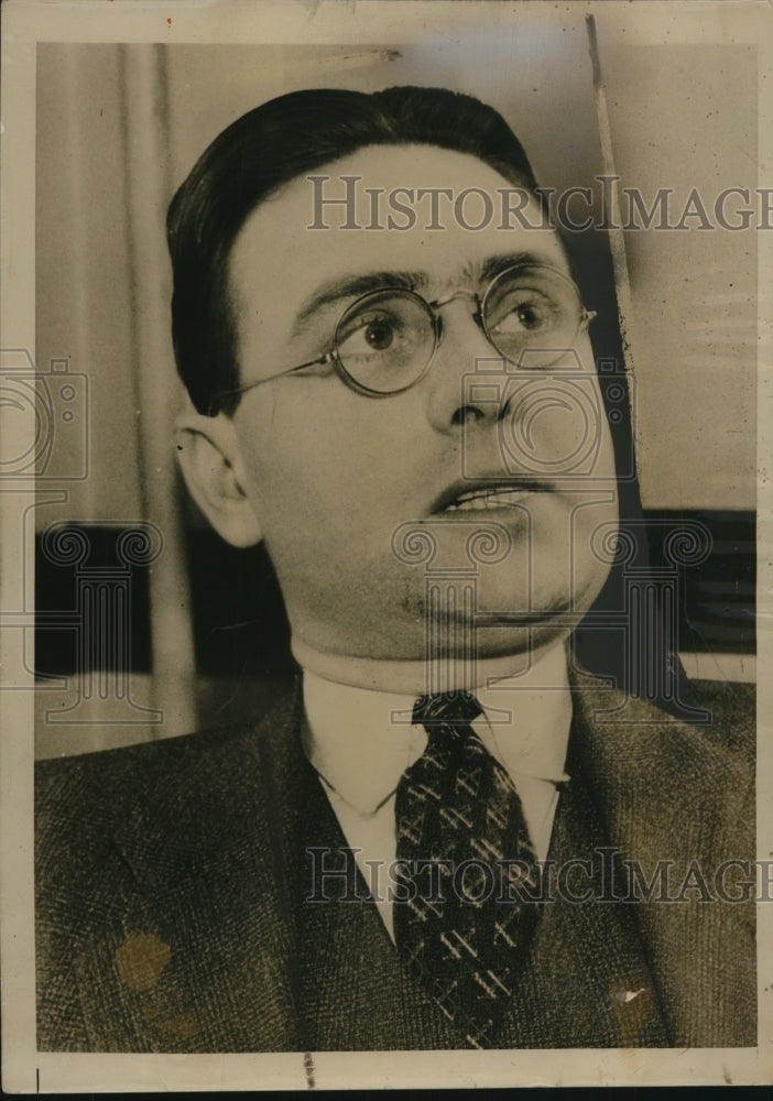 1936 Press Photo Homer Martin of UAW - nef44537