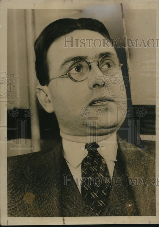 1936 Press Photo Homer Martin of UAW - nef44537