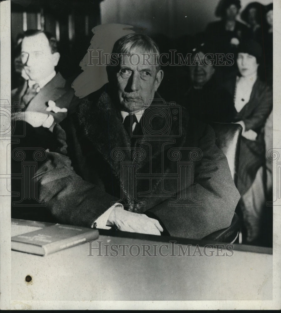 1931 Press Photo Elihu Root Testifies in Senate Foreign Relations Committee