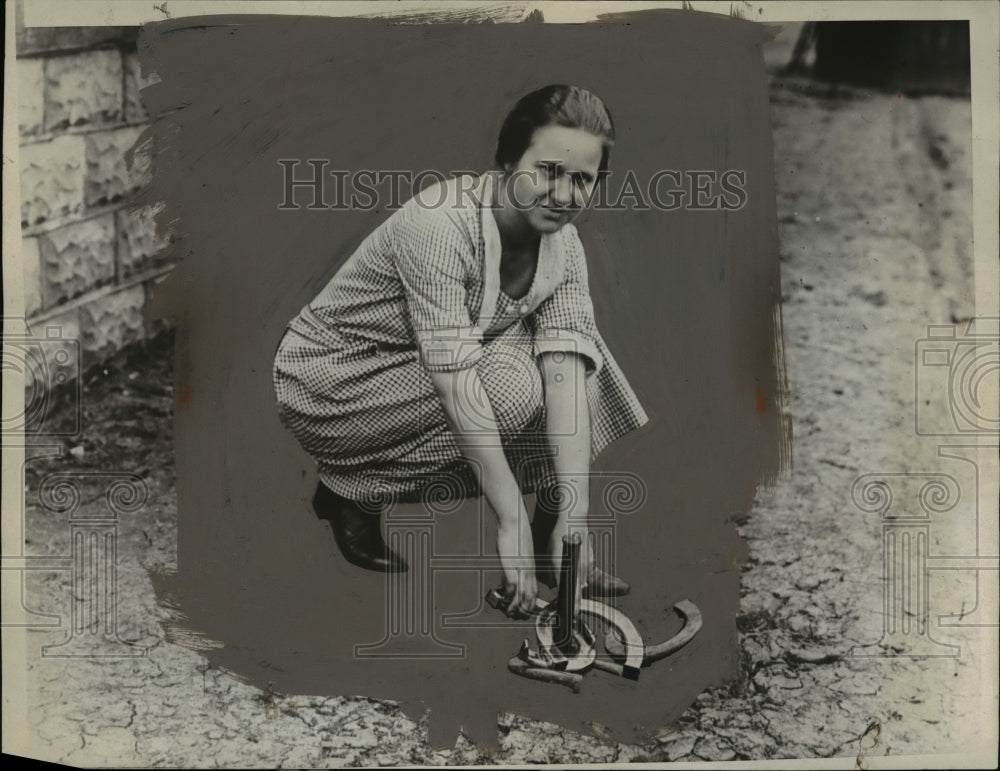 1924 Press Photo Ms Laura Lanhan of Bloomington - nef44812