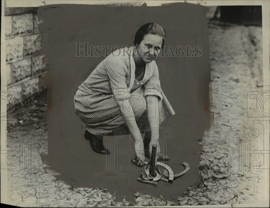 1924 Press Photo Ms Laura Lanhan of Bloomington - nef44812