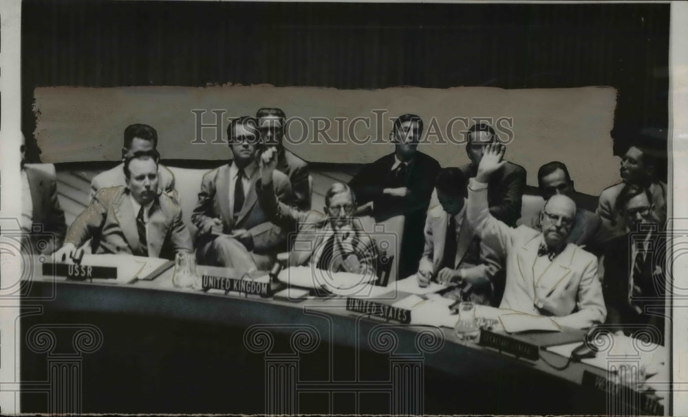 1952 Press Photo United Nations Security Council Meeting - nef44840