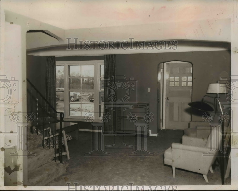 1952 Press Photo A room model of a Beakly Park Home. - nef45048