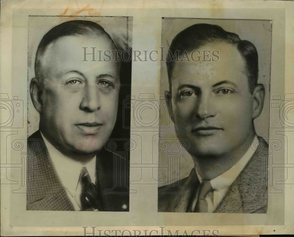 1943 Press Photo Henry C. heinz, Dr. Bryant K. Vann, Shooting Victims