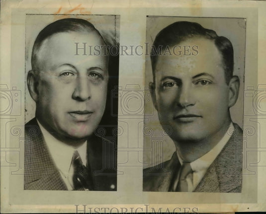 1943 Press Photo Henry C. heinz, Dr. Bryant K. Vann, Shooting Victims