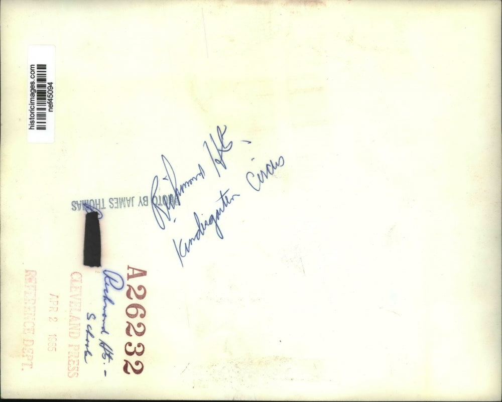 1955 Press Photo Richmond Heights Kindergarten Circus, Ohio - nef45094