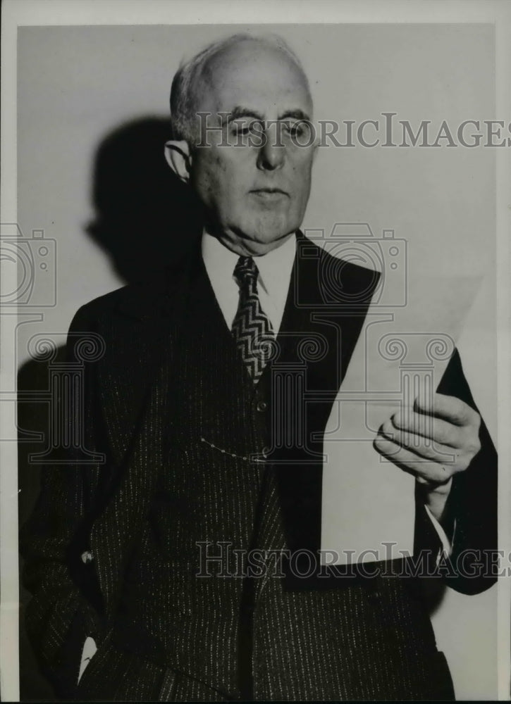 1938 Press Photo Kansas City Mayor Bryce B Smith Already Served 2 Terms