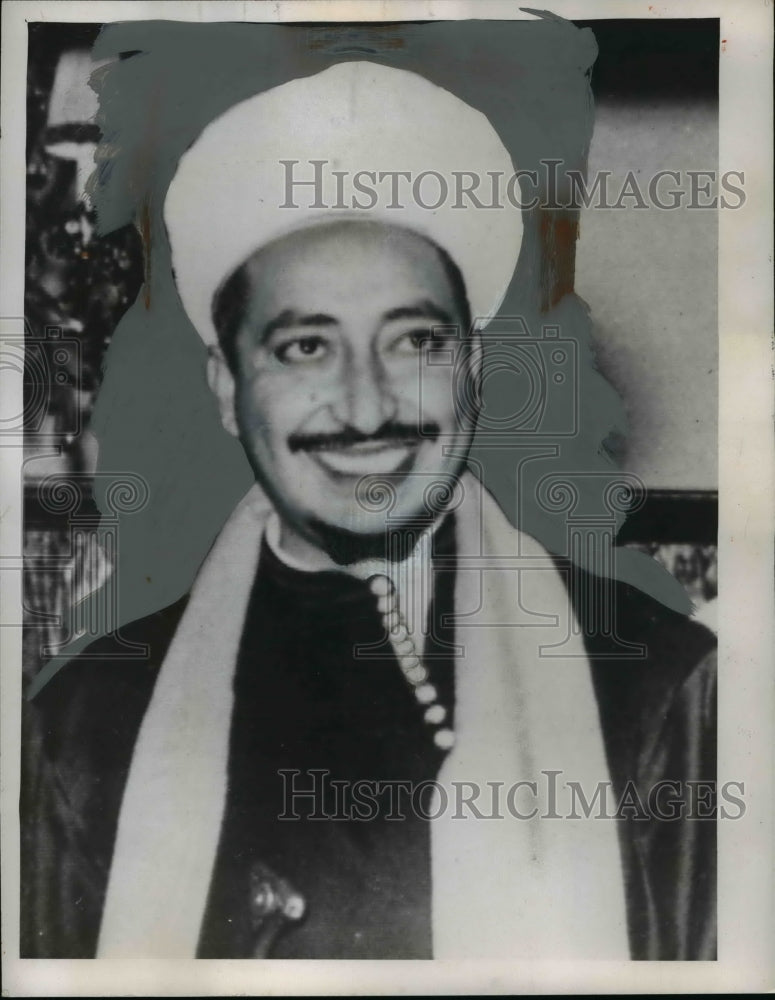 1959 Press Photo Prince Seif Al-Kala Al-Badr of Yemen - nef45218