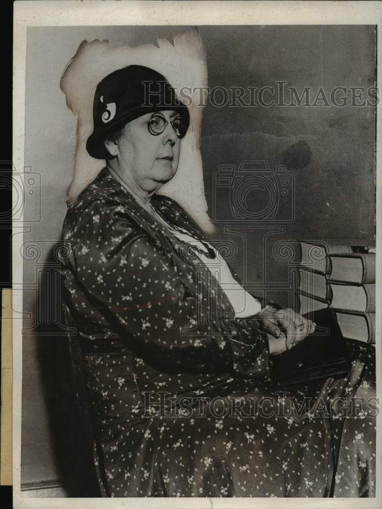 1931 Press Photo Edith Ambruster, Defendant in Josephine Fisher Trial
