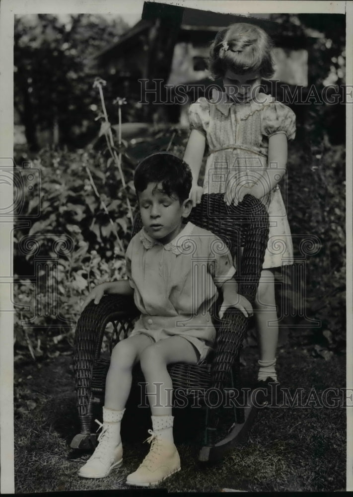 1939 Press Photo Joan Higgins, Jerry Ptashme, Treated at Northwestern University