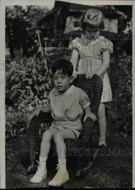 1939 Press Photo Joan Higgins, Jerry Ptashme, Treated at Northwestern University