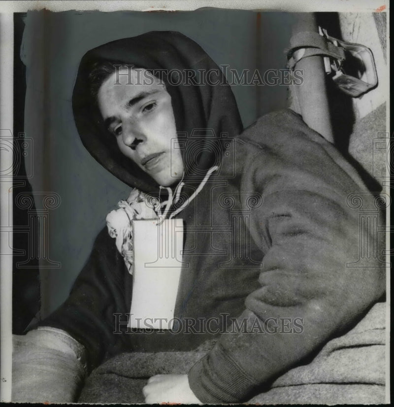 Load image into Gallery viewer, 1956 Press Photo Lawrence Dean McCormick Rescued From Mt Hood Slopes Today
