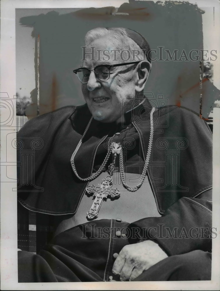 1963 Press Photo Archbishop Edward F. Hoban on Eve of 85th Birthday - nef45289