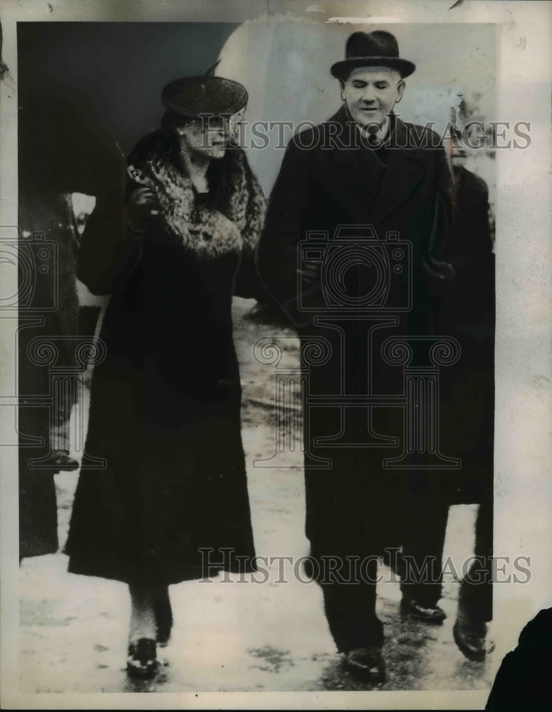 1939 Press Photo Warner con Blomberg, Wife Erika Gruhn - nef45293