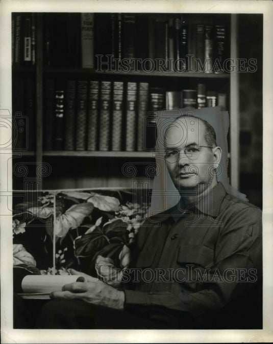 1959 Press Photo Frank G. Slaughter, Novelist - nef45296