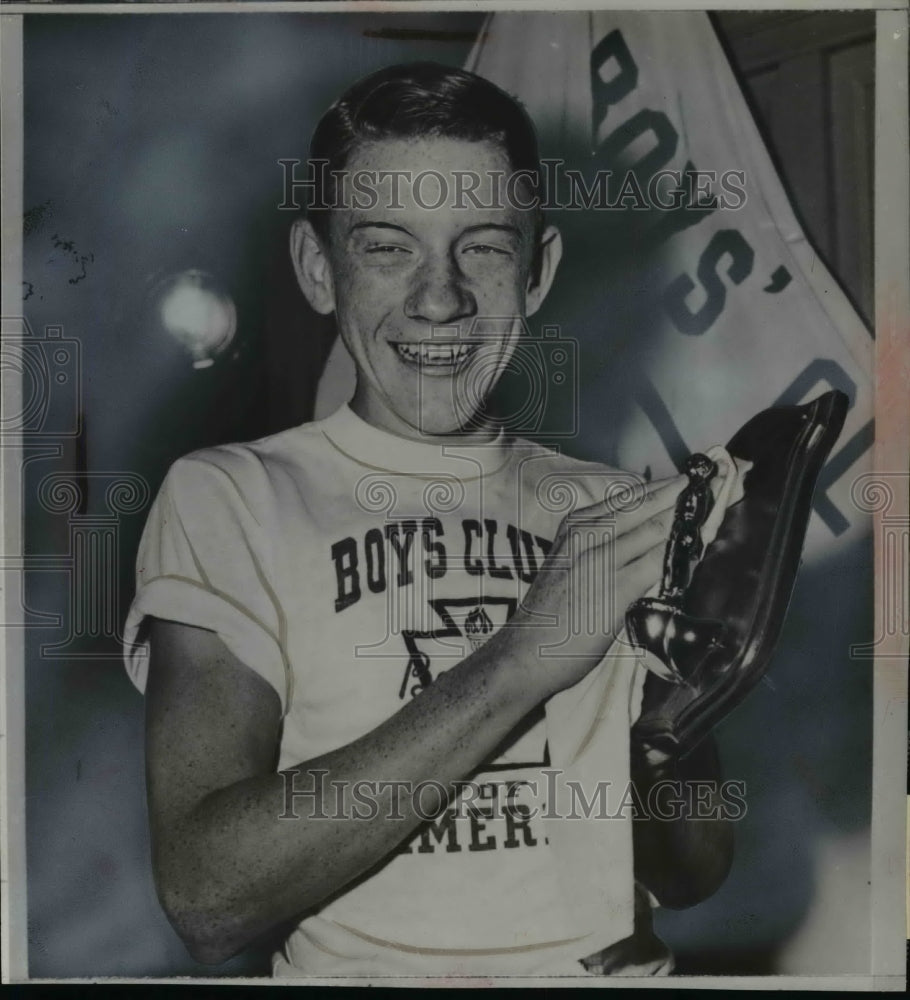 1953 Press Photo John Ed Roberts, Jr., Selected "Boy of the Year" - nef45305