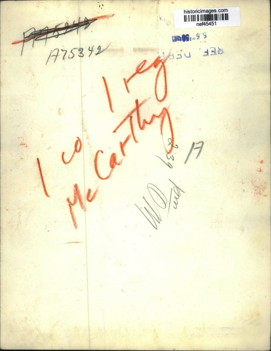 Press Photo Sen Joseph R McCarthy Says Senate Investigators Excluded Him