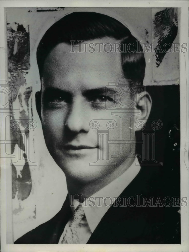 1939 Press Photo Mayor Bryce B Smith Asked Gerome G Calvin to Resign He Refused