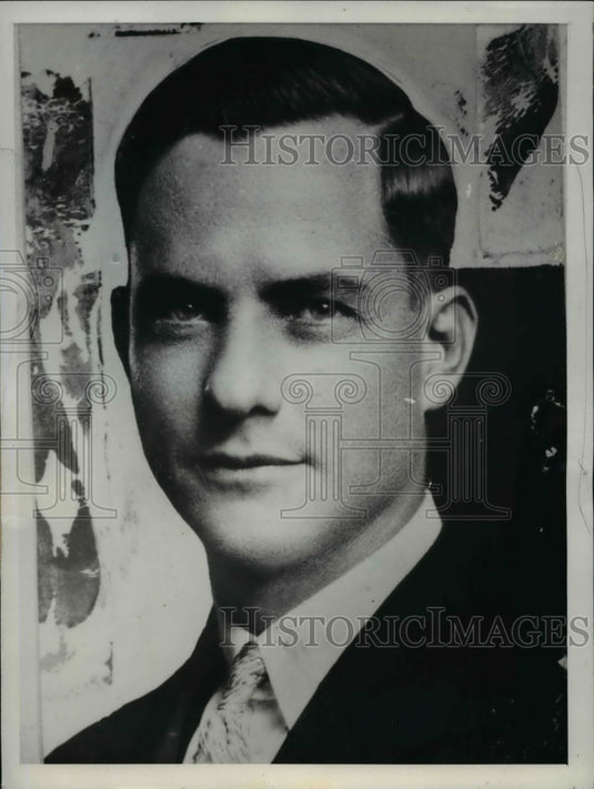 1939 Press Photo Mayor Bryce B Smith Asked Gerome G Calvin to Resign He Refused