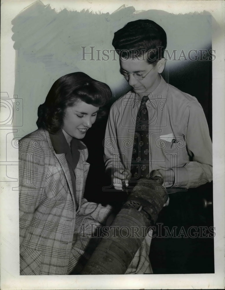 1942 Press Photo West high School Students in Auto Driver Training Class, Ohio
