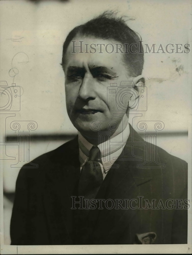 1924 Press Photo Harry Grindell Matthews, Inventor - nef45592