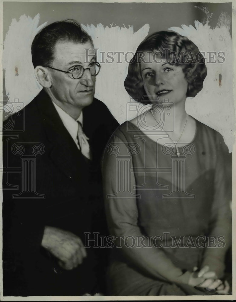 1930 Press Photo Capt Edward Miles & Mrs Miles Sail from Memphis TN to Red Sea