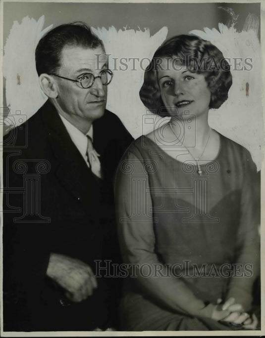1930 Press Photo Capt Edward Miles & Mrs Miles Sail from Memphis TN to Red Sea
