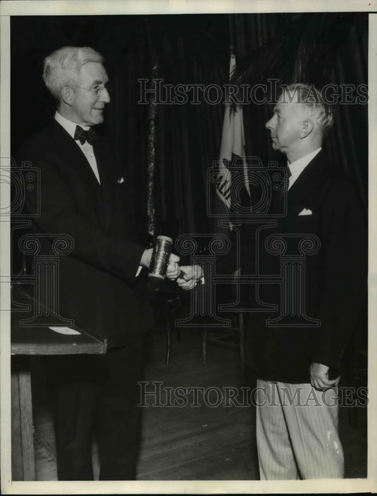 1935 Press Photo William Ransom New Pres of American Bar Assc & Scott Loftin
